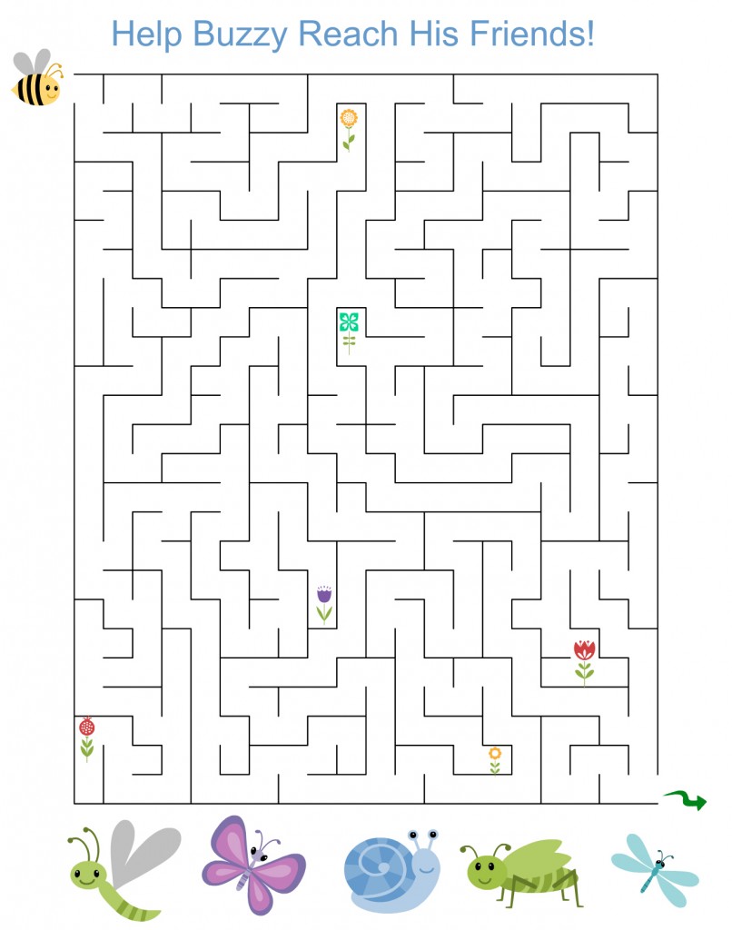 Free Printable Activity: Spring Maze for Kids My Teen Guide