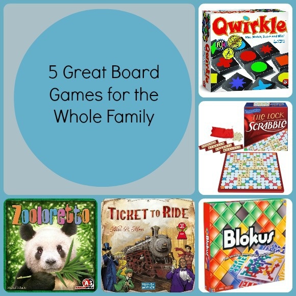 5 Great Board Games for the Whole Family