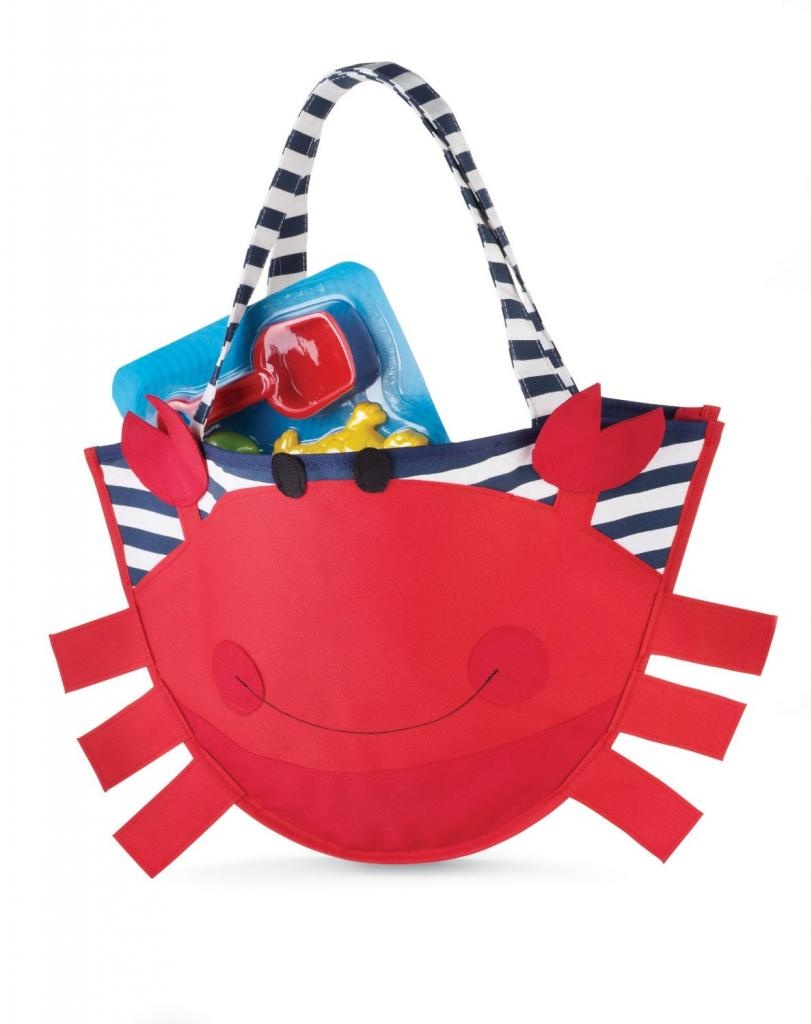 Beach toys for toddlers: Crab Bag and playset