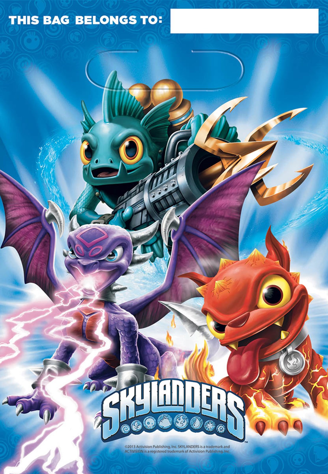 Skylanders Plastic Treat Bags  | Skylanders Party Supplies