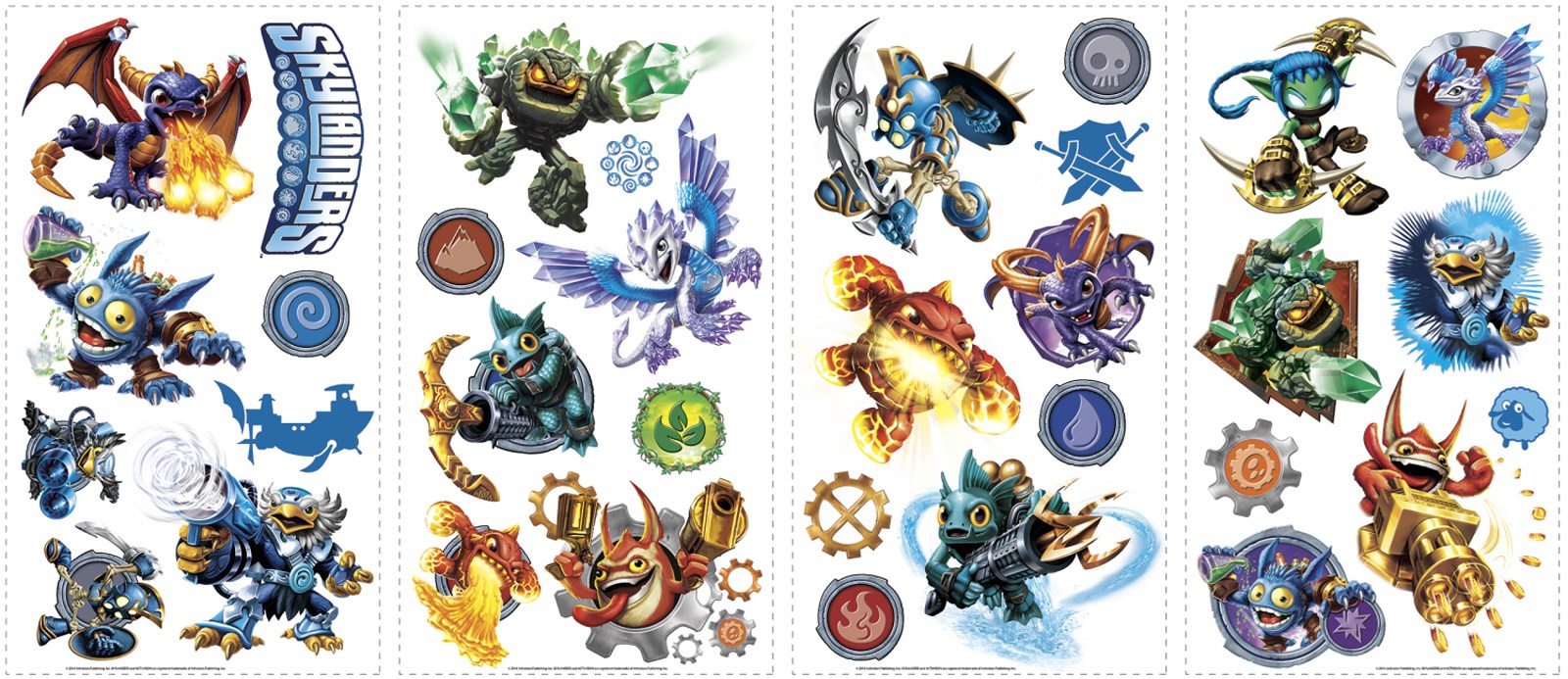 Skylanders Removable Wall Decals  | Skylanders Party Supplies