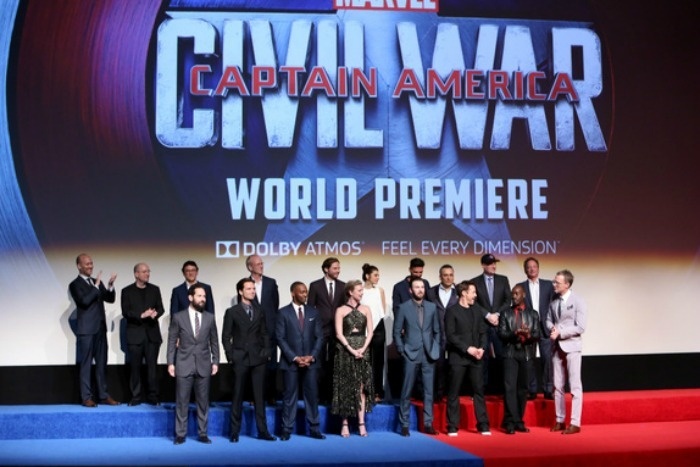 Captain America Cast at the LA Premiere Of Captain America: Civil War