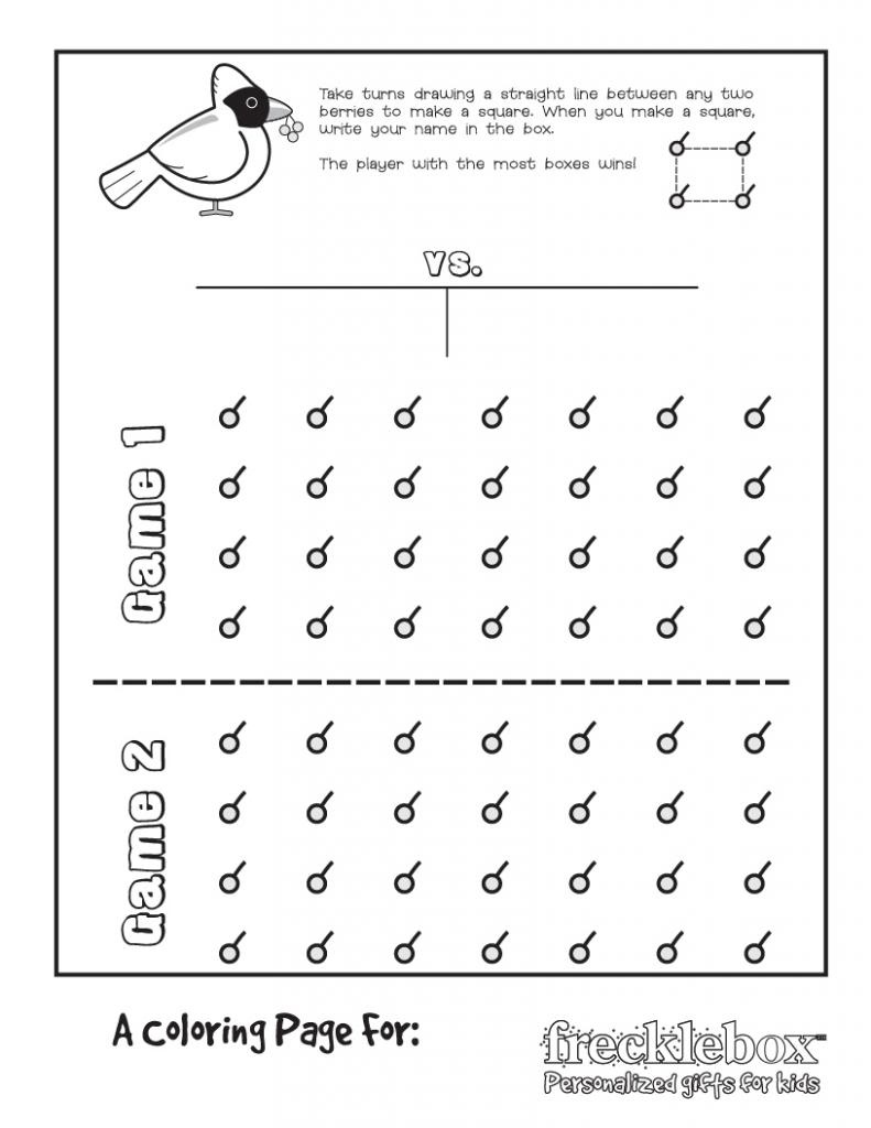 Free printable coloring games for kids