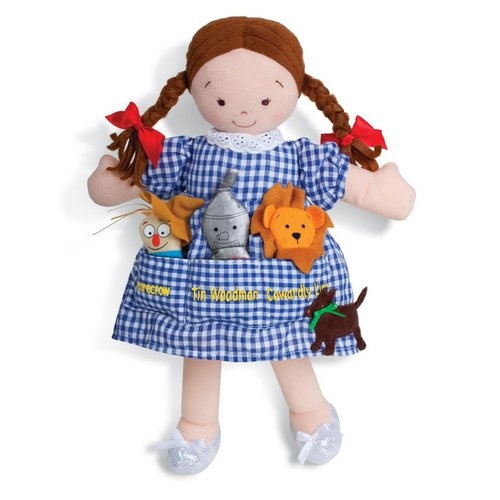 Wizard of Oz Toys for Preschoolers: North American Bear Dolly Pockets The Wonderful Wizard of Oz Plush