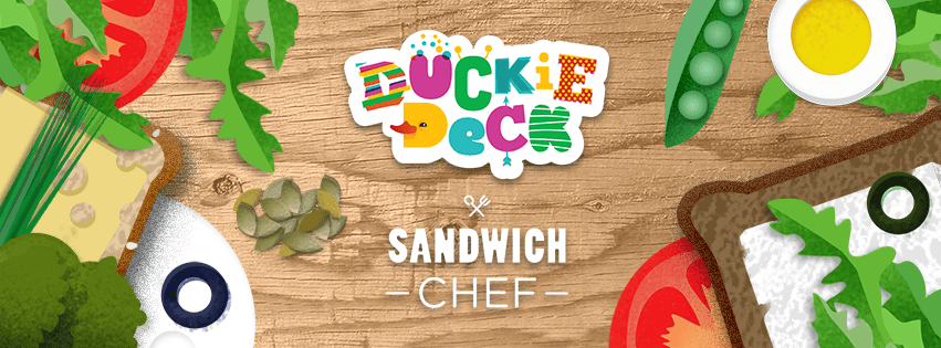 Let Your Child Play Virtual Chef with Duckie Deck Sandwich Chef App for Kids!