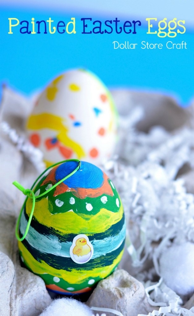 Are you looking for an easy Easter craft for  kids that they can make by themselves? Look no more, try this Dollar store craft with your little ones and they will have a blast.