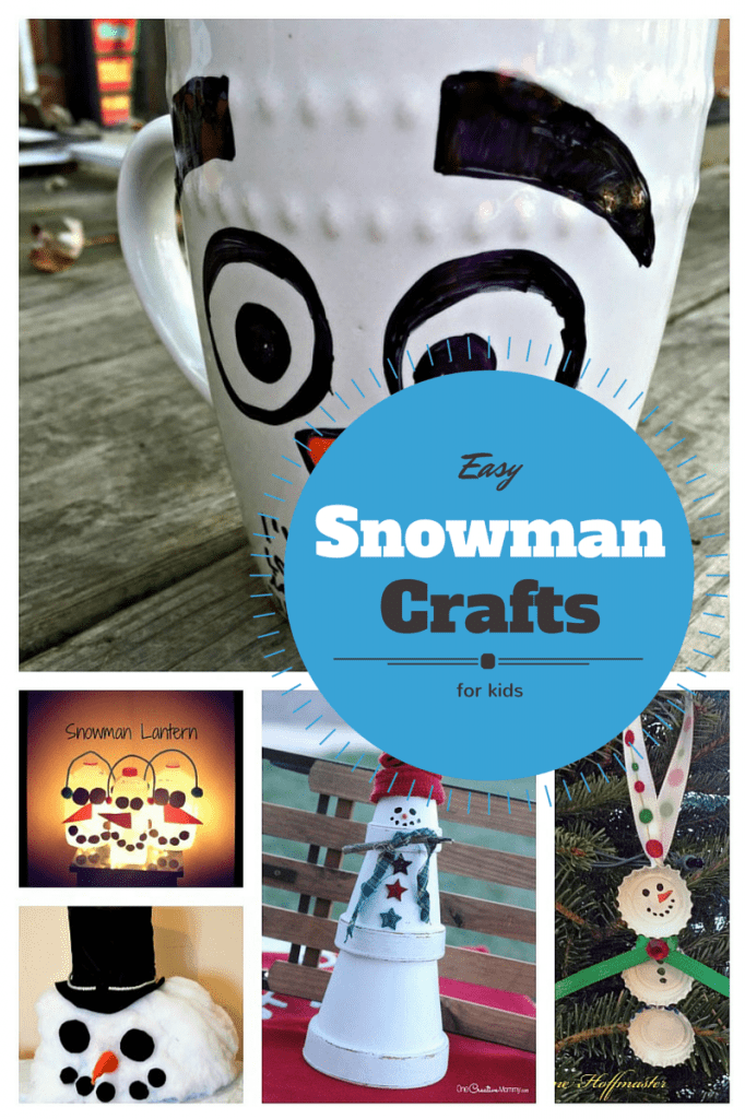 Looking for some fun Easy Snowman Winter Crafts for kids? We've rounded up a few of our favorites that will keep your kids busy all winter long!