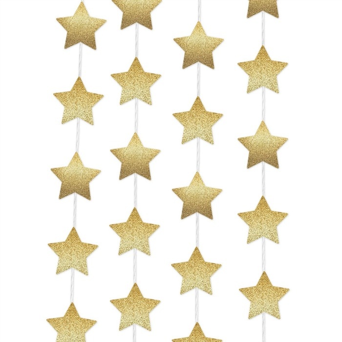 Glitter Star Garland! 7 Of The Best Ideas For A Glamorous Hollywood Party On A Shoestring Budget