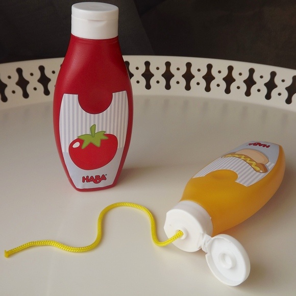 HABA Ketchup and Mustard toys for kids for pretend play- Haba Review