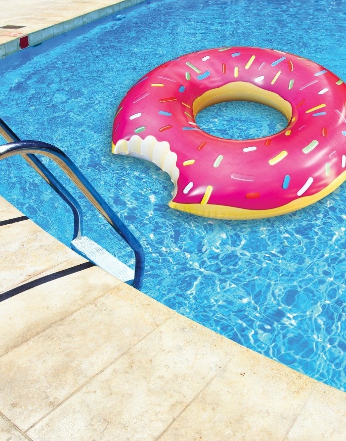 Backyard Summer Party Games Ideas: Inflateable Donut Game