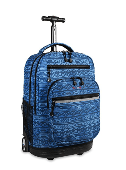 J World New York Sundance LAPTOP Rolling Backpack for Schooling & Travel, 20 inch