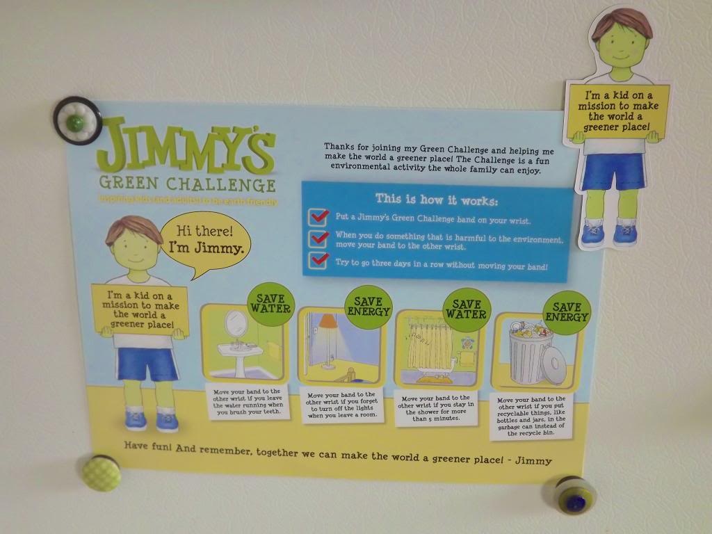 Jimmy's Gone Green Starter Kit and Book for Kids: Tips Poster