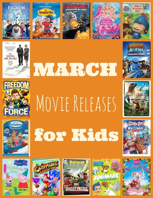 March Releases: Movies for Kids & Families on DVD 