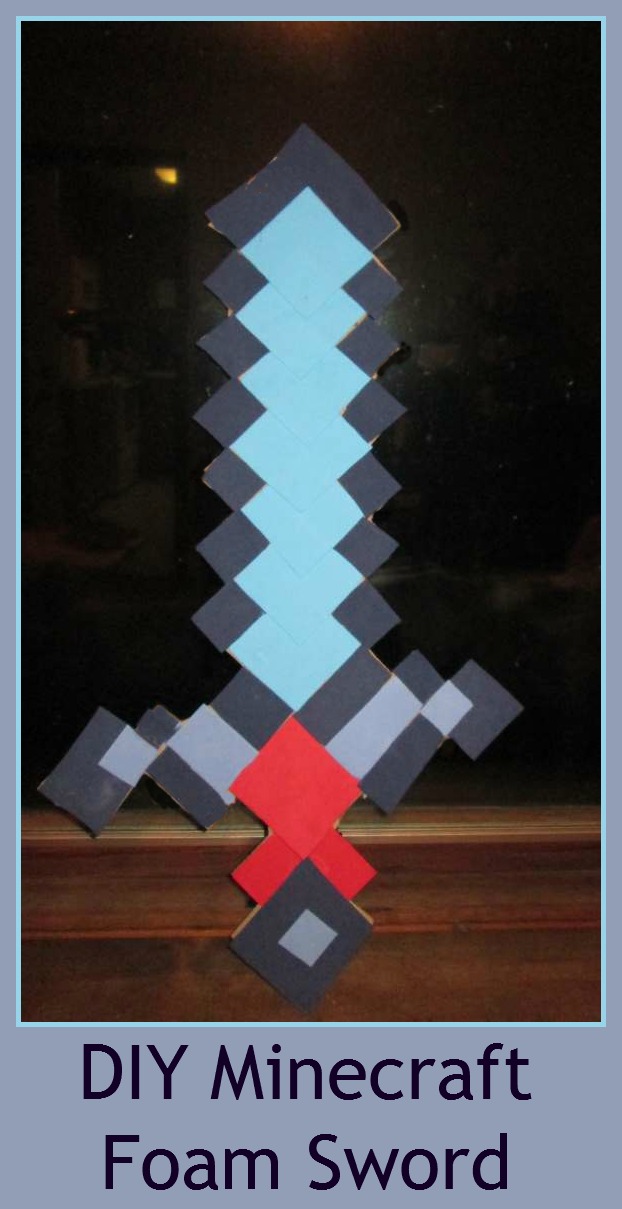 Featured Craft of the Week: DIY Minecraft Foam Sword Craft for Kids