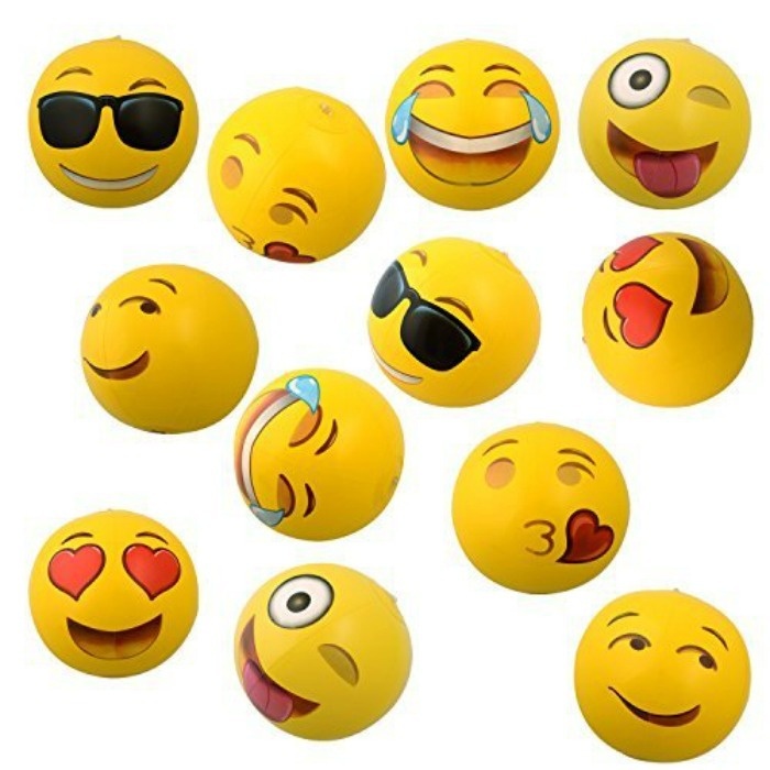 Summer Pool Party Ideas: Emoji Beach Balls