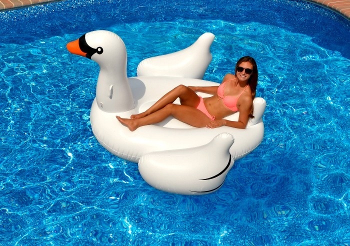 Summer Pool Party Ideas: Swan Pool Float