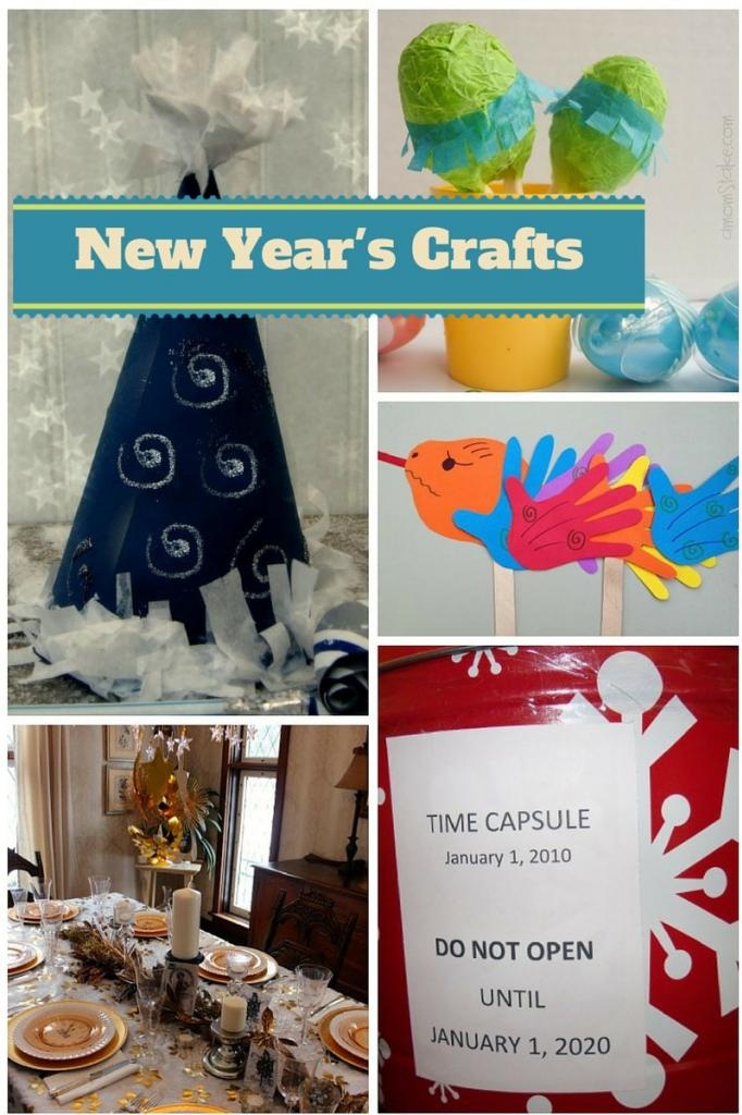 Countdown to midnight with these fun New Year's Crafts for kids! No need to wait until the ball drops on New Year's Eve, start having crafting fun now!