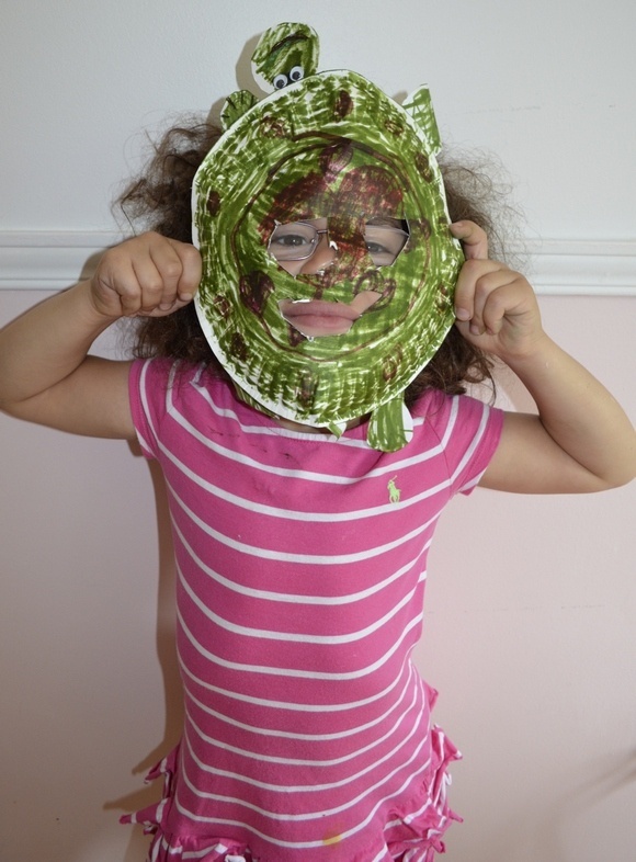 Ninja Turtles Mask Craft made for kids by kids!