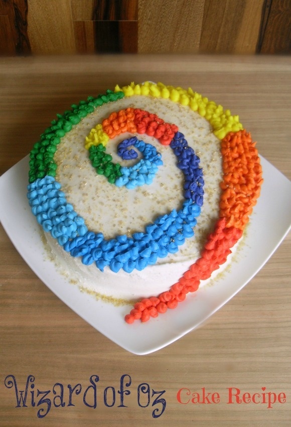 Rainbow Loom Party Ideas: Use this Wizard of Oz rainbow cake!