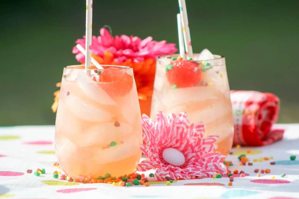 Looking for a fun virgin drink? How about a cute summer drink recipe for kids? Both adults and kids will love our tropical strawberry lemonade summer drink!