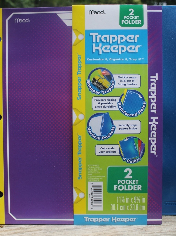 Back to school with Trapper Keeper: 2 Pocket Folder