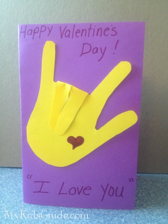 Diy Sign Language Valentine S Day Card My Kids Guide