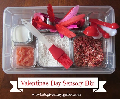 Featured Craft for Kids: Valentine's Day Sensory Bin