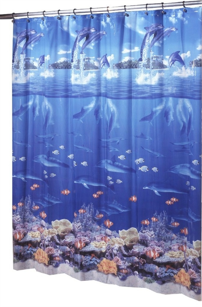  Beach Themed Party Ideas: Ocean Shower Curtain Backdrops