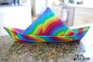 Duct Tape Crafts Rainbow Boat