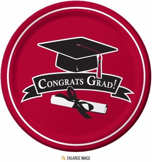 Class of 2015 Graduation Red Plates for the Grad